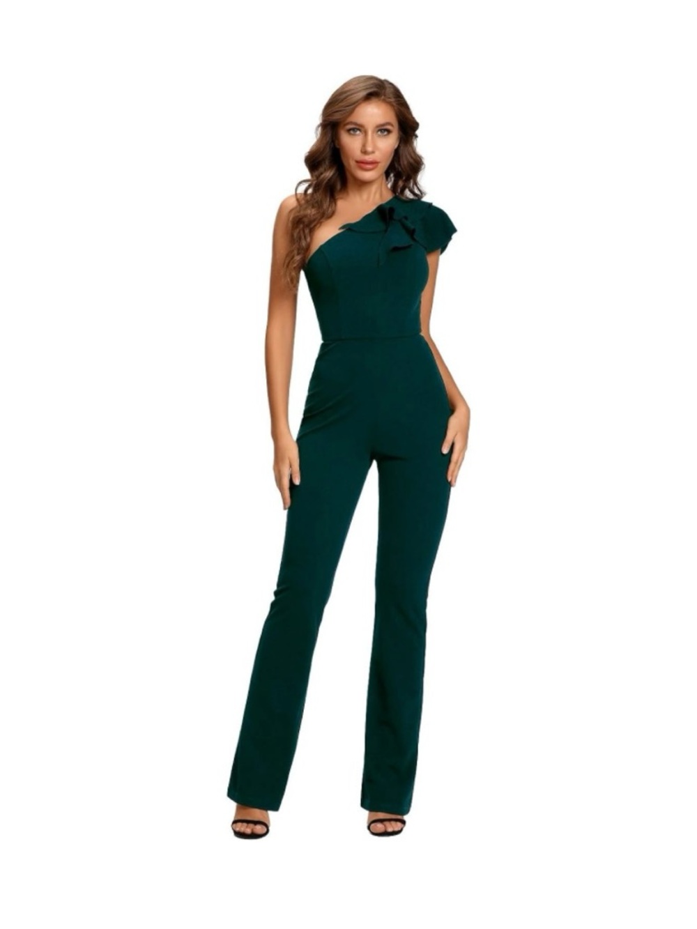 New Women XXL SUGAR POISON Women's Elegant Casual Sleeveless Ruffle One Shoulder